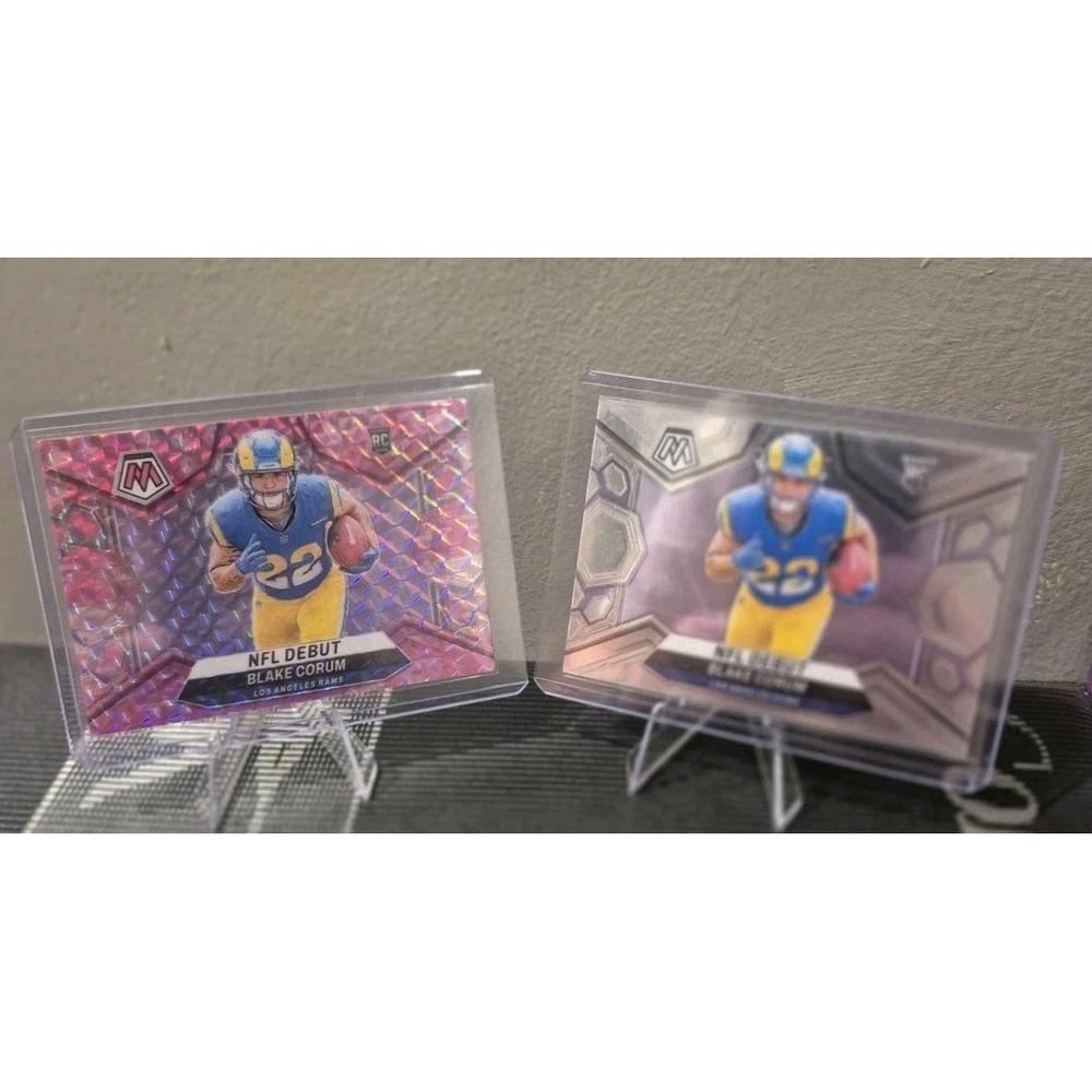2022 Panini Mosaic Blake Corum #278 Pink‎ Camo Rookie Debut & Rookie Debut Base